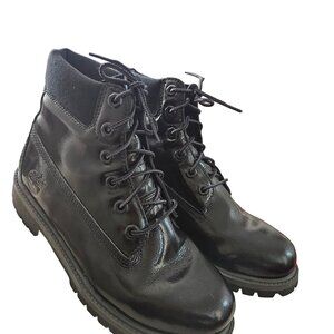 Timberland Men's Black Leather Boots Size 6.5